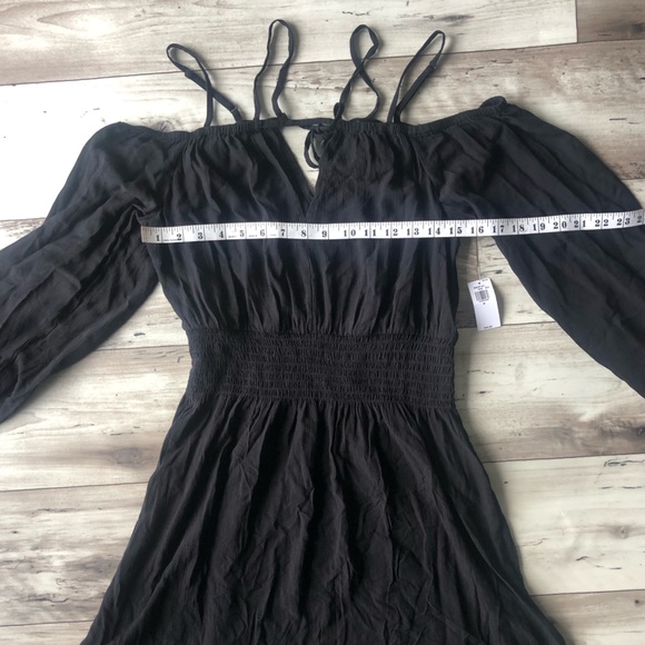 Old Navy Off the Shoulder Black Mini Dress - Picture 7 of 8